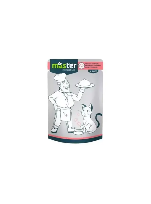 Master Dana Etli Pouch Kedi Maması 80 Gr. - 1