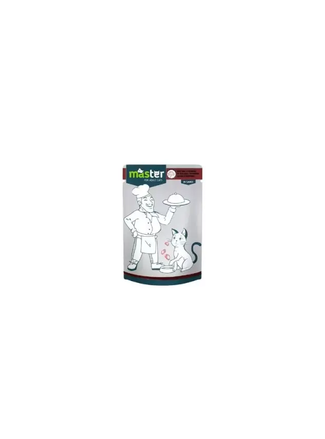 Master Dana Etli Pouch Kedi Maması Jöle 80Gr. - 1