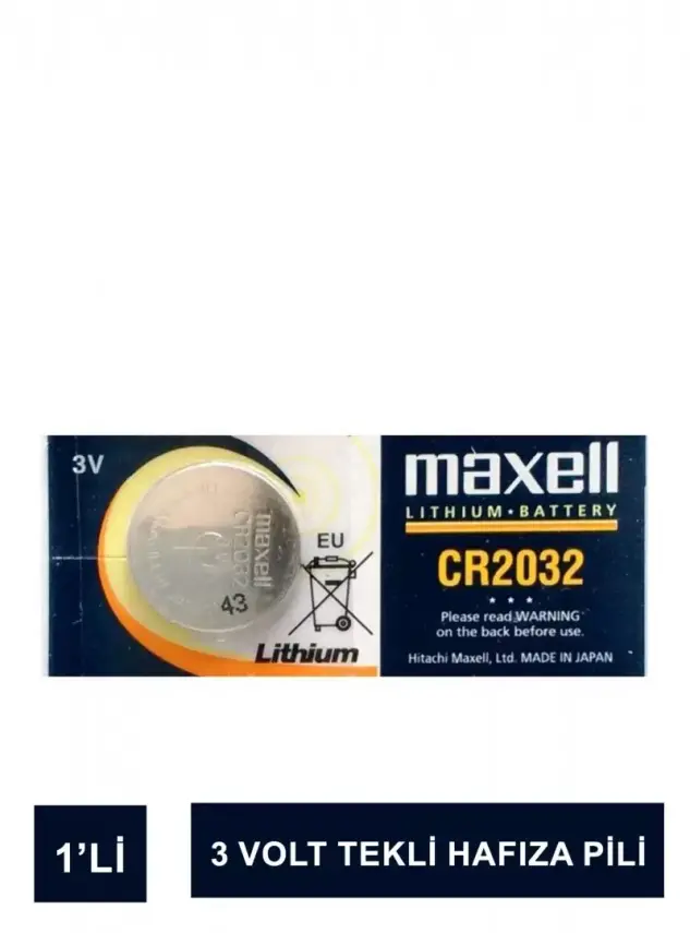 Maxell CR2032 Lithium Hafıza Pili 1 Adet - 2