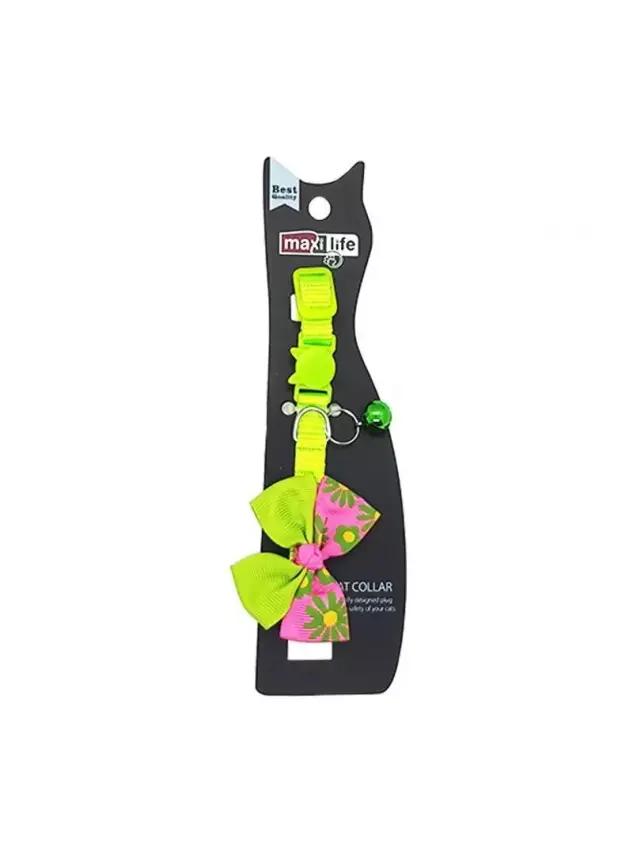 MaxiLife Kedi Boyun Tasması Çiç. Fiyonklu - 1