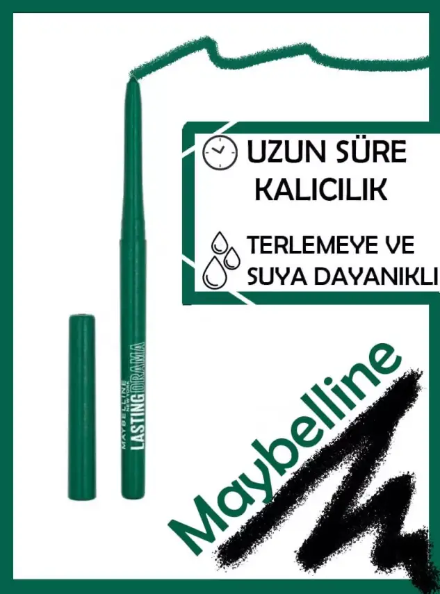 Maybelline Lasting Drama Pencil Gel - 40 Green With Envy - 4