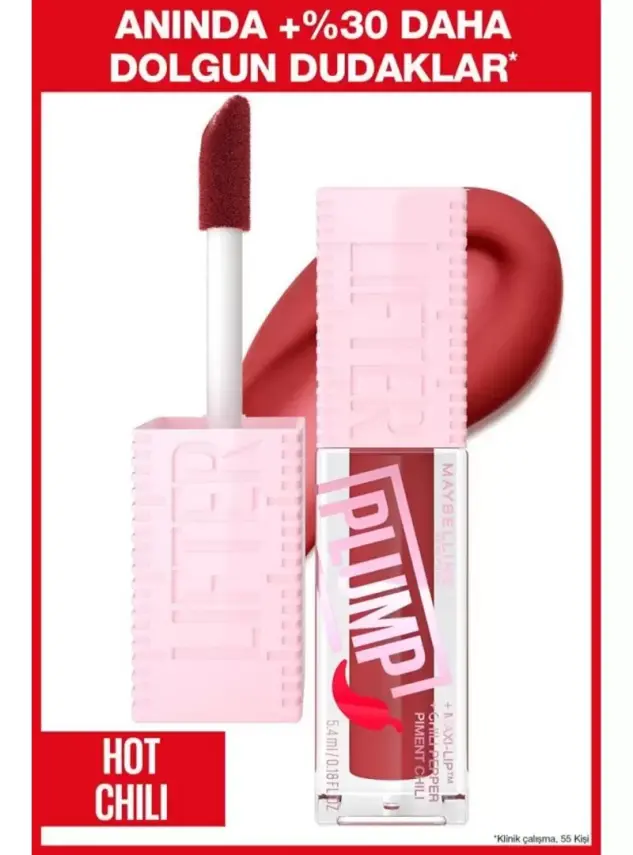 Maybelline Lifter Plump Dudak Parlatıcısı - Hot Chili - 006 - - 1