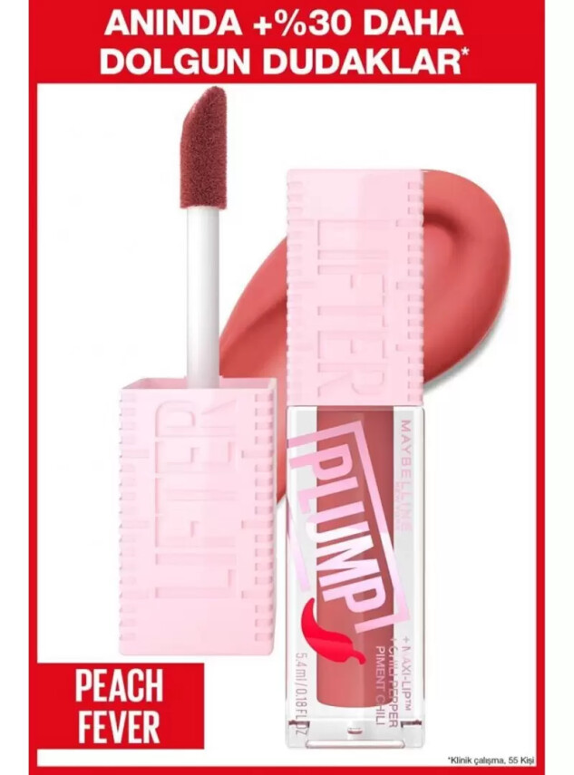 Maybelline Lifter Plump Dudak Parlatıcısı - Peach Fever - 005 - - Maybelline