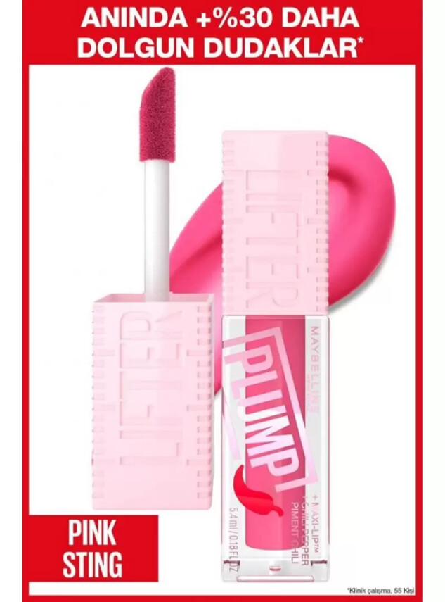 Maybelline Lifter Plump Dudak Parlatıcısı - Pink Sting - 003 - - Maybelline