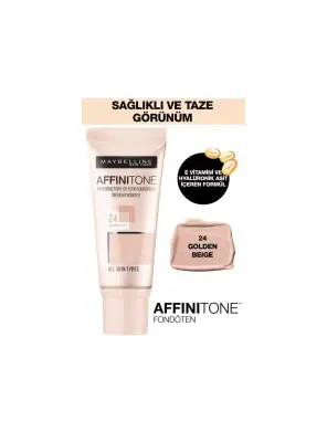 Maybelline New York Affinitone Fondöten - 24 Golden Beige 30 ml - 1