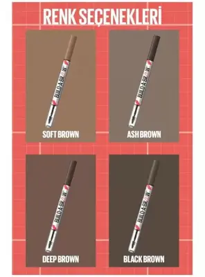 Maybelline New York Build a Brow 2in1 Kaş Kalemi ve Jeli Ash Brown - 259 - 5