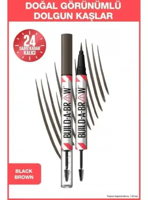 Maybelline New York Build a Brow 2in1 Kaş Kalemi ve Jeli Black Brown - 262 - 4