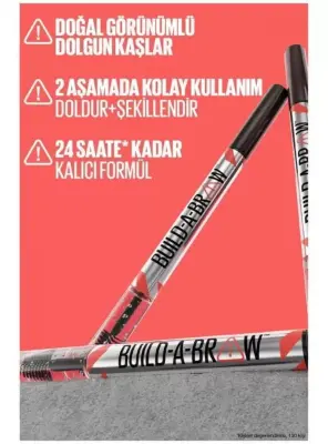 Maybelline New York Build a Brow 2in1 Kaş Kalemi ve Jeli Soft Brown - 255 - 3