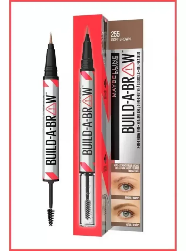 Maybelline New York Build a Brow 2in1 Kaş Kalemi ve Jeli Soft Brown - 255 - 5