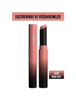 Maybelline New York Color Sensational Ultimatte Mat Ruj- 699 More Buff -Nude- - 1