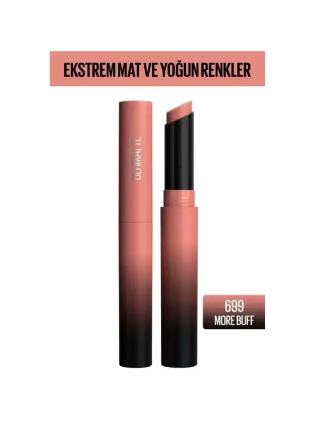 Maybelline New York Color Sensational Ultimatte Mat Ruj- 699 More Buff -Nude- - 1