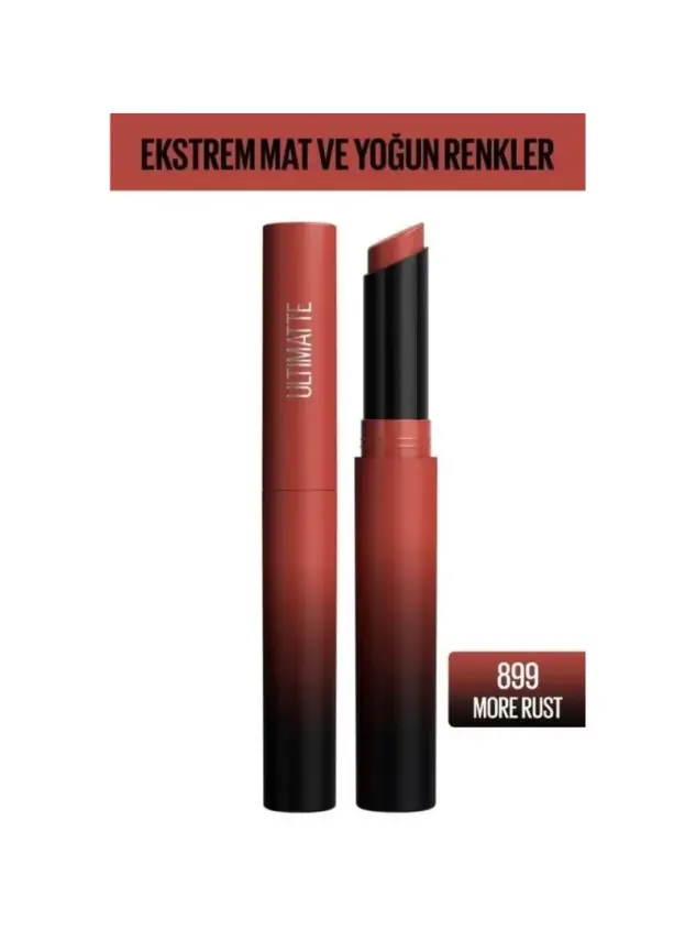 Maybelline New York Color Sensational Ultimatte Mat Ruj- 899 More Rust -Kırmızı- - 1