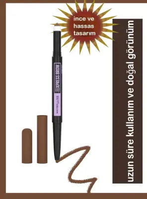 Maybelline New York Express Brow Satin Duo Çift Taraflı Kaş Kalemi - 01 Açık Ton - 2