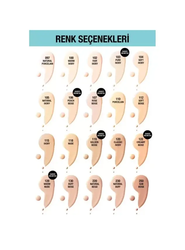 Maybelline New York Fit Me Matte+Poreless Fondöten - 110 Porcelain 30 ml - 2