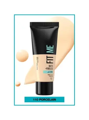 Maybelline New York Fit Me Matte+Poreless Fondöten - 110 Porcelain 30 ml - 3