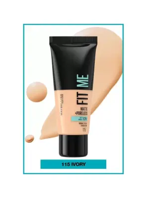 Maybelline New York Fit Me Matte+Poreless Fondöten - 115 Ivory 30 ml - 3