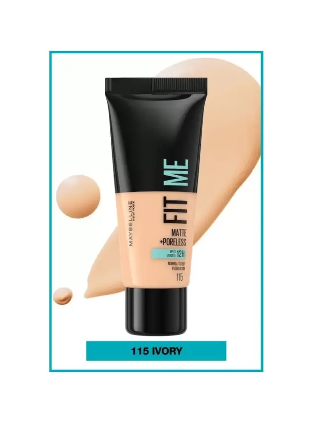 Maybelline New York Fit Me Matte+Poreless Fondöten - 115 Ivory 30 ml - 3