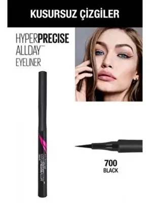 Maybelline New York Hyper Precise All Day Eyeliner - 700 Black - Siyah - 2