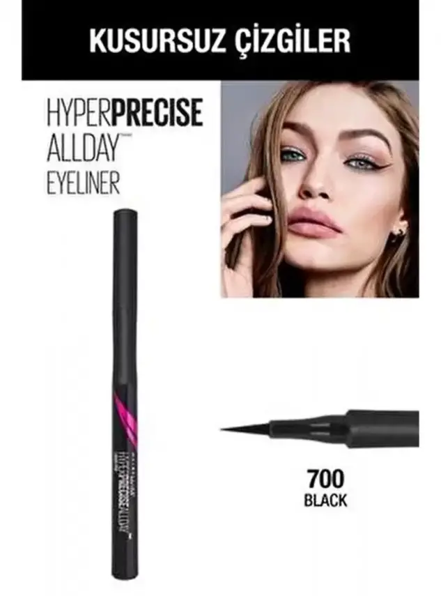 Maybelline New York Hyper Precise All Day Eyeliner - 700 Black - Siyah - 2