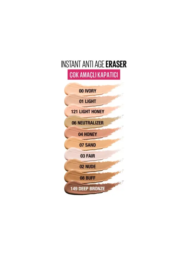 Maybelline New York Instant Anti Age Eraser Kapatıcı - 00 Ivory 6,8 ml - 2