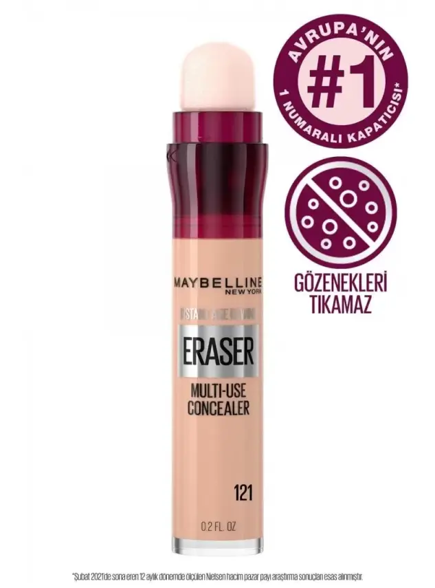 Maybelline New York Instant Anti Age Eraser Kapatıcı - 121 Light Honey 6,8 ml - 2