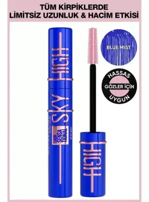 Maybelline New York Lash Sensational Sky High Blue Mist Maskara -Mavi - 1