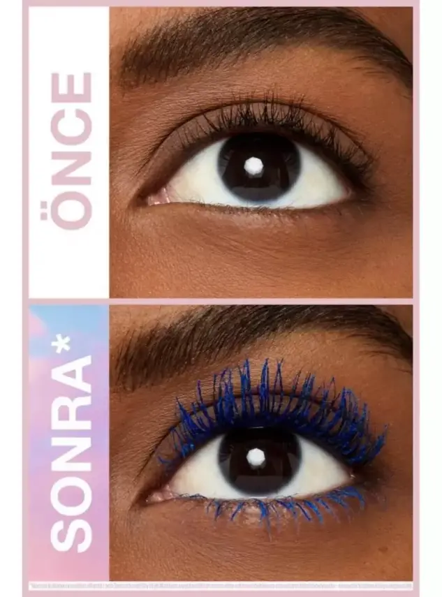 Maybelline New York Lash Sensational Sky High Blue Mist Maskara -Mavi - 2