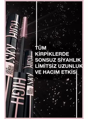 Maybelline New York Lash Sensational Sky High Cosmic Black Maskara 7.2ml - 4