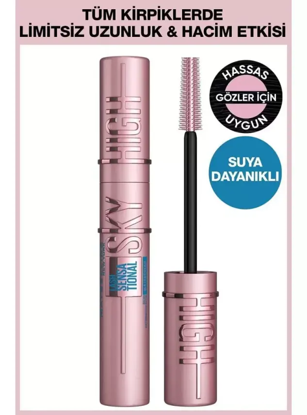 Maybelline New York Lash Sensational Sky High Waterproof Maskara 6ml - 1