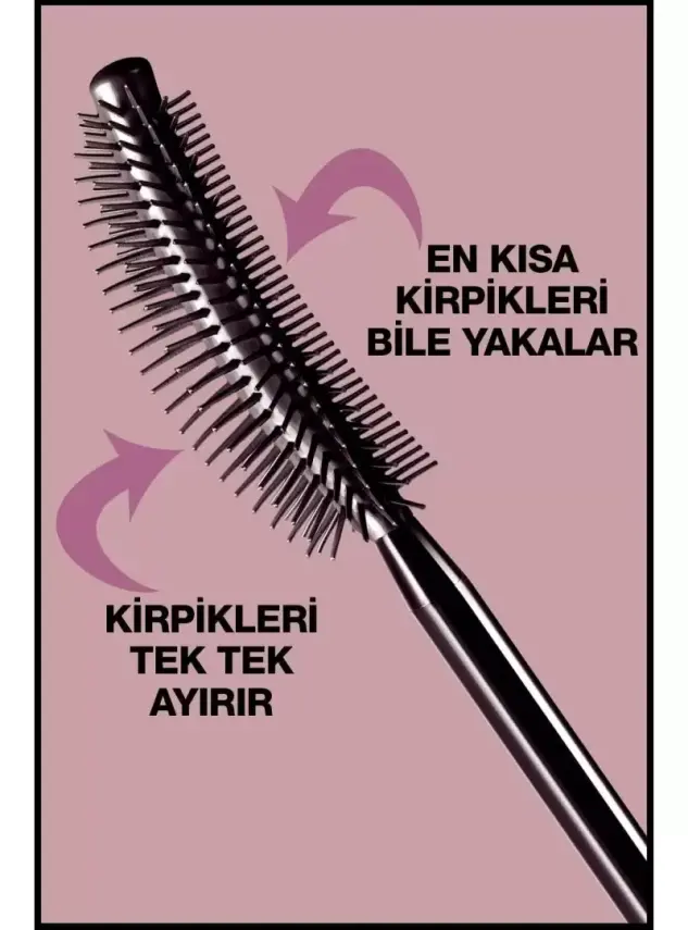 Maybelline New York Lash Sensational Yelpaze Etkili Intense Black Maskara - Ekstra Siyah 9,5 ml - 4