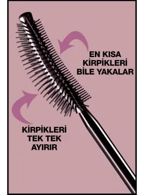 Maybelline New York Lash Sensational Yelpaze Etkili Suya Dayanıklı Siyah Maskara 9,4 ml - 3