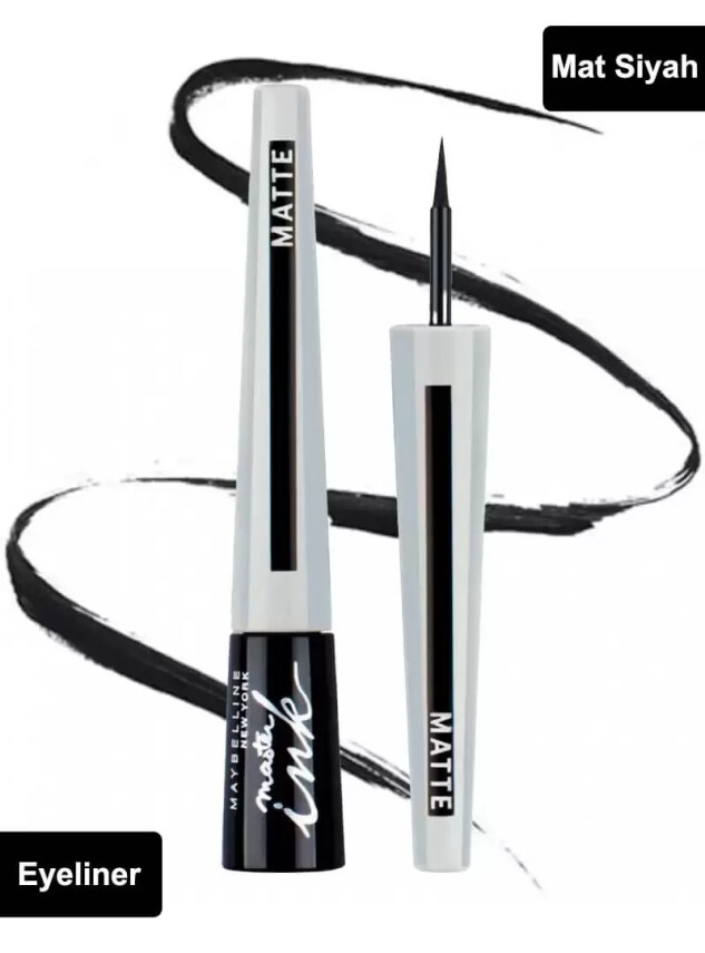 Maybelline New York Lasting Drama Mat Siyah Eyeliner - Maybelline