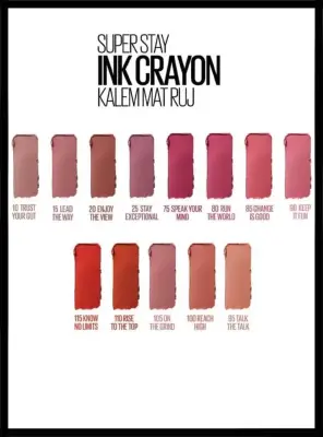 Maybelline New York Super Stay Ink Crayon Kalem Mat Ruj -115 Know No Limits - 4