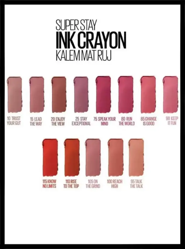 Maybelline New York Super Stay Ink Crayon Kalem Mat Ruj -115 Know No Limits - 4