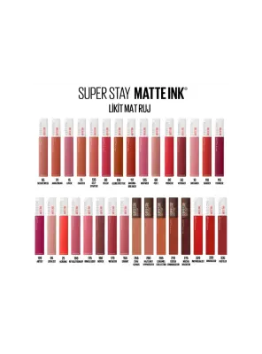 Maybelline New York Super Stay Matte Ink Likit Mat Ruj -10 DREAMER - 3