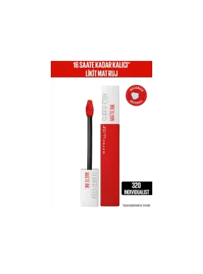 Maybelline New York Super Stay Matte Ink Likit Mat Ruj - 320 Individualist - 1
