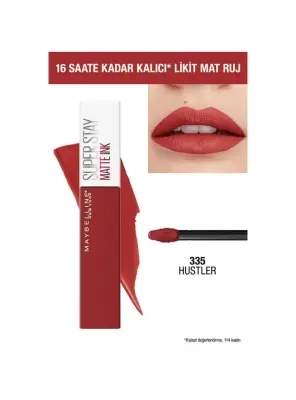 Maybelline New York Super Stay Matte Ink Likit Mat Ruj - 335 Hustler - 1