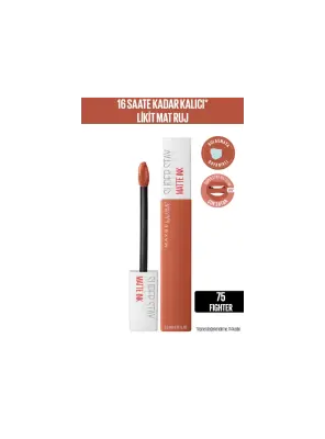 Maybelline New York Super Stay Matte Ink Likit Mat Ruj -75 FIGHTER - 2