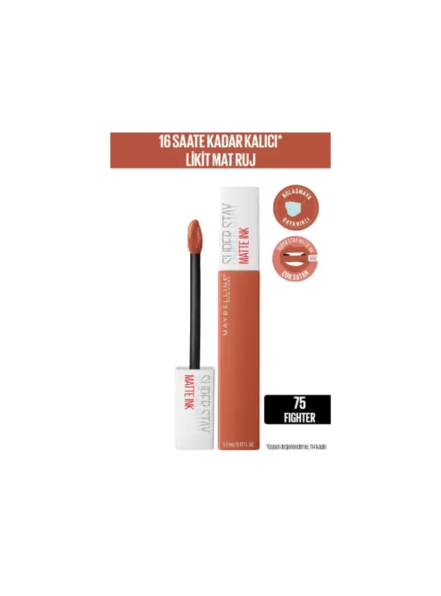Maybelline New York Super Stay Matte Ink Likit Mat Ruj -75 FIGHTER - 2