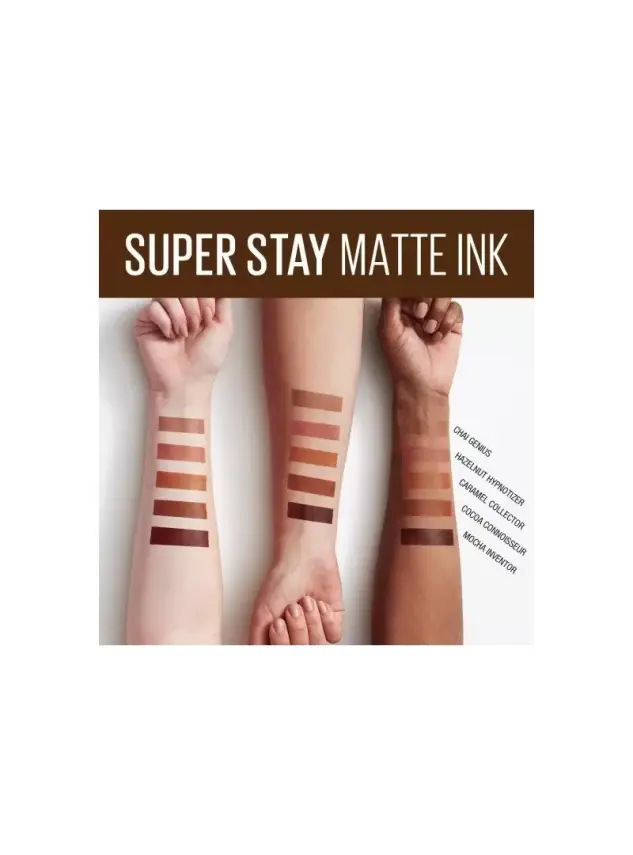 Maybelline New York Super Stay Matte Ink Likit Mat Ruj -Coffee Edition 255 Chai Genius - 2