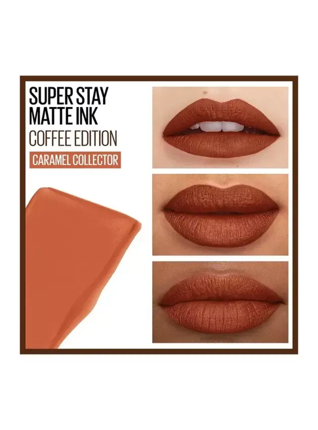 Maybelline New York Super Stay Matte Ink Likit Mat Ruj -Coffee Edition 265 Caramel Collector - 2