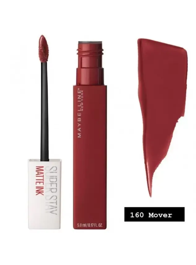 Maybelline New York Super Stay Matte Ink Likit Mat Ruj -Pinks NU 160 MOVER - 1