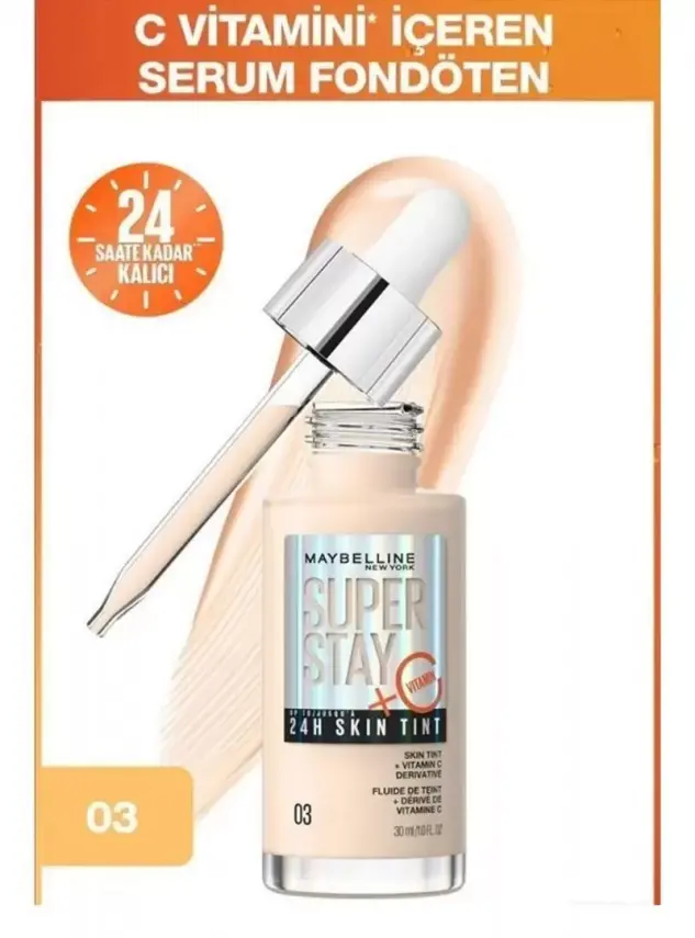 Maybelline New York Super Stay Skin Tint Fondöten - 03 30ml - 1