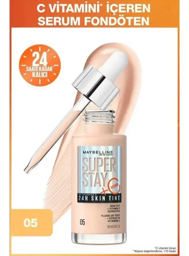 Maybelline New York Super Stay Skin Tint Fondöten - 05 30 ml - 1