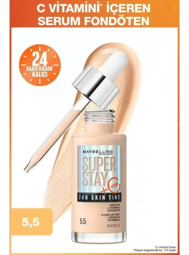 Maybelline New York Super Stay Skin Tint Fondöten - 05.5 30 ml - 1