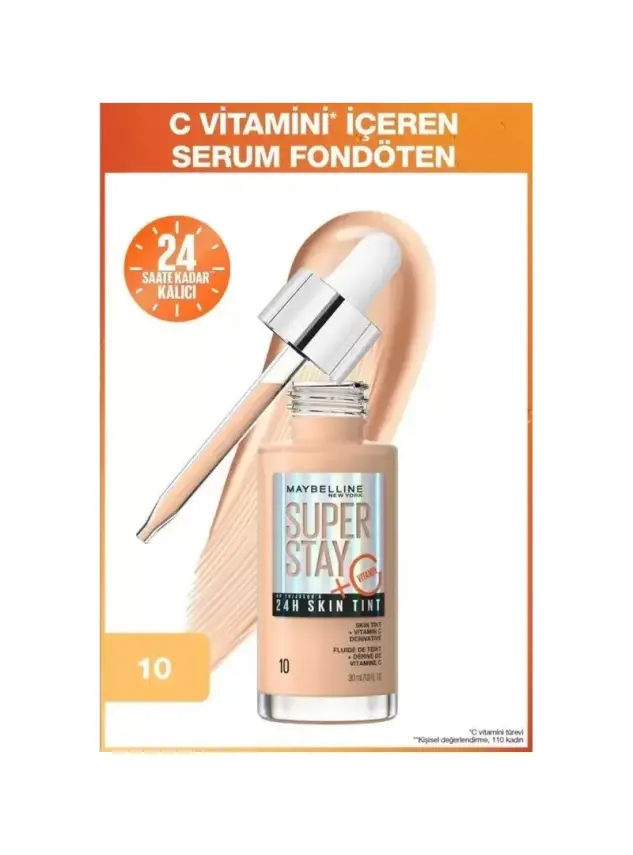 Maybelline New York Super Stay Skin Tint Fondöten - 10 30ml - 1