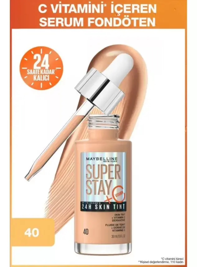 Maybelline New York Super Stay Skin Tint Fondöten - 40 30 ml - 1