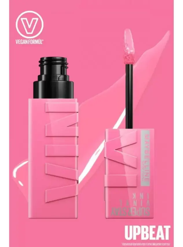 Maybelline New York Super Stay Vinyl Ink Uzun Süre Kalıcı Likit Parlak Ruj - 155 Upbeat - 3