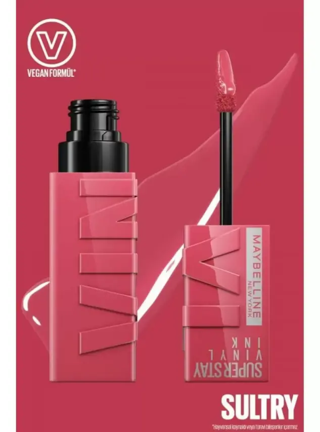 Maybelline New York Super Stay Vinyl Ink Uzun Süre Kalıcı Likit Parlak Ruj - 160 Sultry - 3
