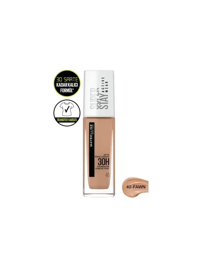 Maybelline New York Superstay Active Wear Fondöten- 40 Fawn 30ml - 1
